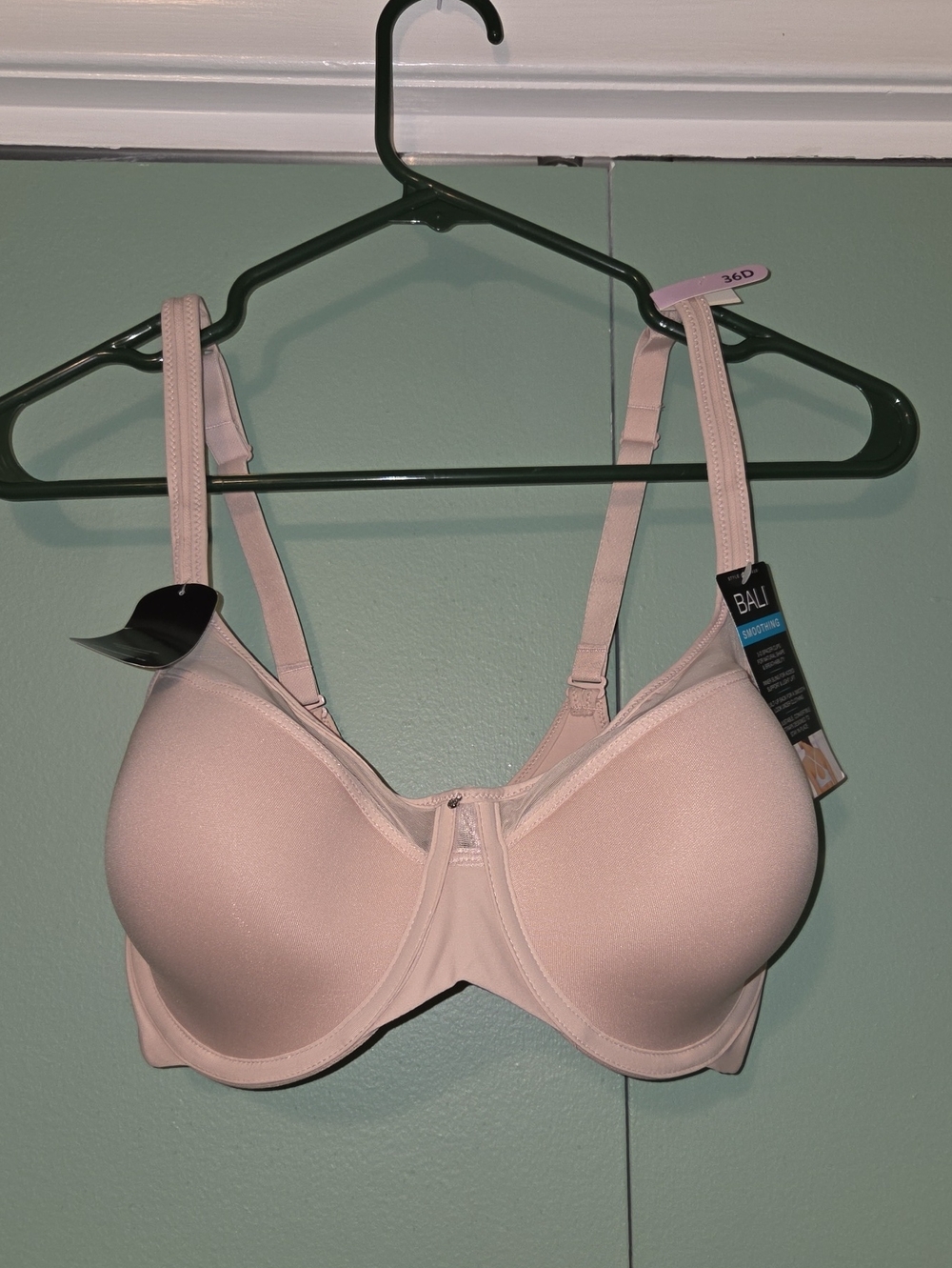 Nwt Bali Smooth Pale Pink Underwire Bra Size 36d